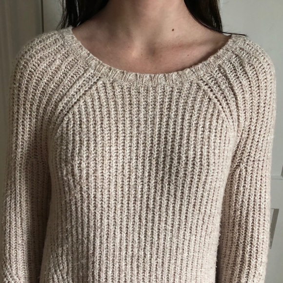 Light Pink/ Cream Knitted Sweater - Picture 2 of 3